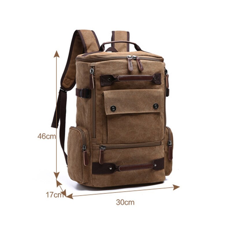 Men&#39;s Backpack Vintage Canvas Backpack School Bag Men&#39;s Travel Bags Large Capacity Backpack  Laptop Backpack Bag High Qualit