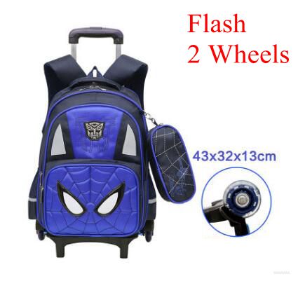 kids Rolling bags for boys Student trolley backpack Book bag Wheeled backpack for school bags with wheels travel trolley Mochila