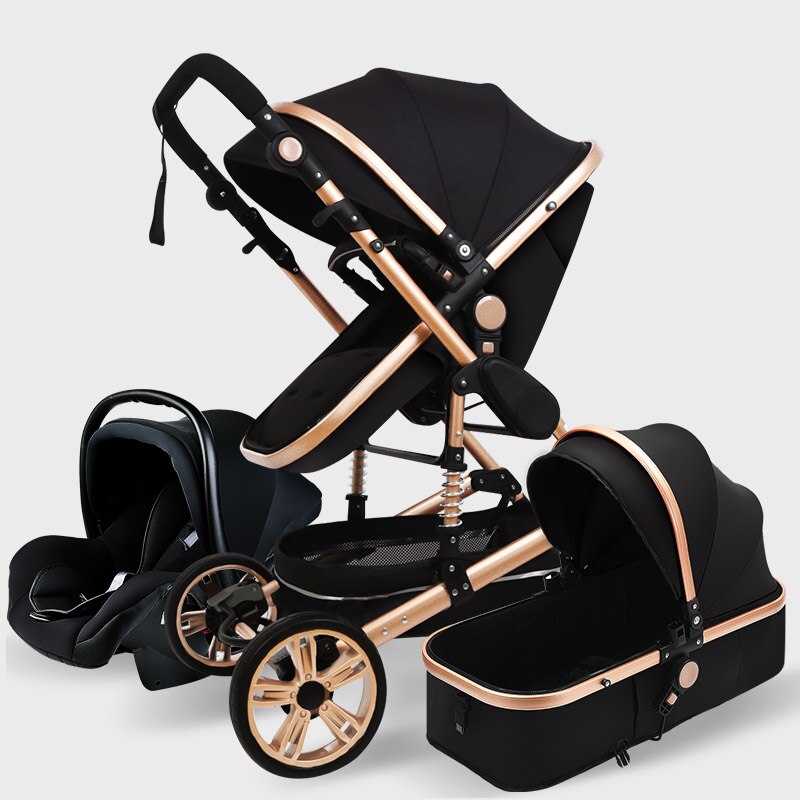 Luxury  Baby Stroller High Landview 3 in 1 Baby Stroller  Portable Baby Pushchair Baby Pram  Baby Comfort for Newborn