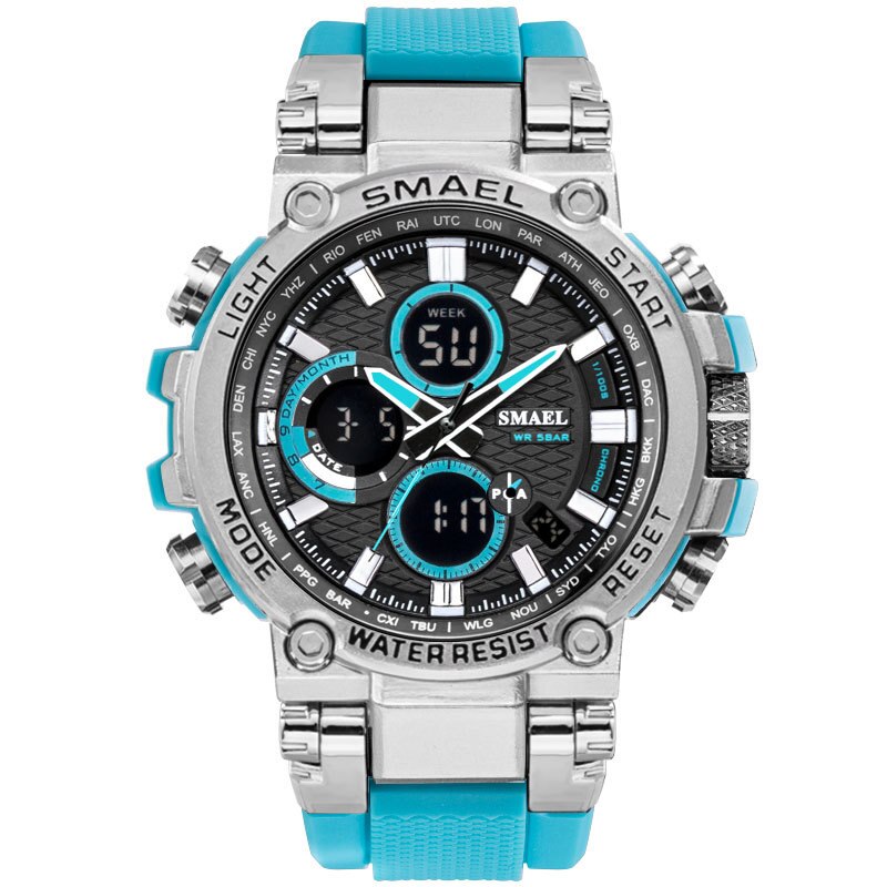 SMAEL Sports Men Watch Mens Analog Quartz Watches Man LED Digital Waterproof Military Wristwatch Male Clock Relogio Masculino