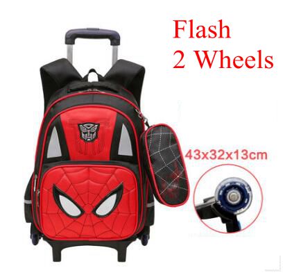 kids Rolling bags for boys Student trolley backpack Book bag Wheeled backpack for school bags with wheels travel trolley Mochila