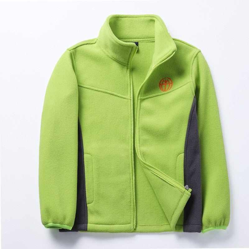 New Style Spring Autumn Children Kids Jackets Hoodies Big Boys Girls Polar Fleece Hoodies Sweatshirts Thick Warm Soft