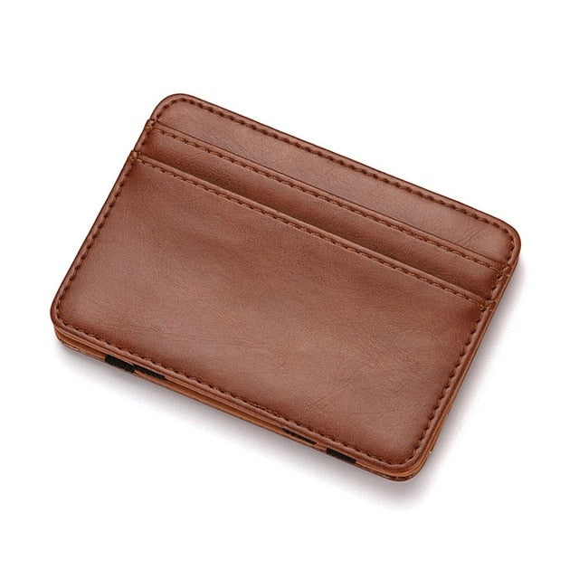 Fashion Men Slim Wallet Male Ultra thin Short Men Magic Wallet Money Cash Card Holder Purse