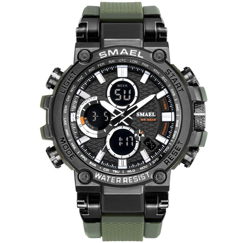 SMAEL Sports Men Watch Mens Analog Quartz Watches Man LED Digital Waterproof Military Wristwatch Male Clock Relogio Masculino