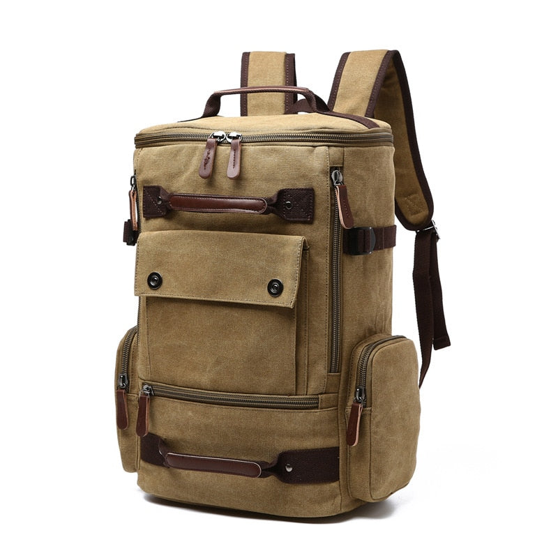 Men&#39;s Backpack Vintage Canvas Backpack School Bag Men&#39;s Travel Bags Large Capacity Backpack  Laptop Backpack Bag High Qualit