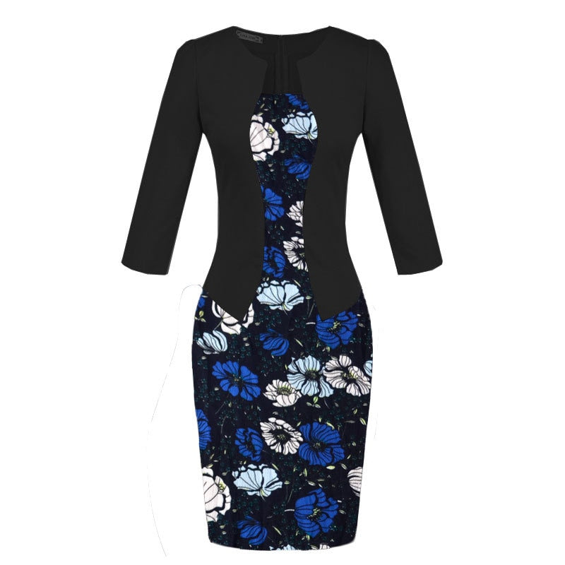 Women office Dress 2019 plus size clothing Work Pencil Business Dresses