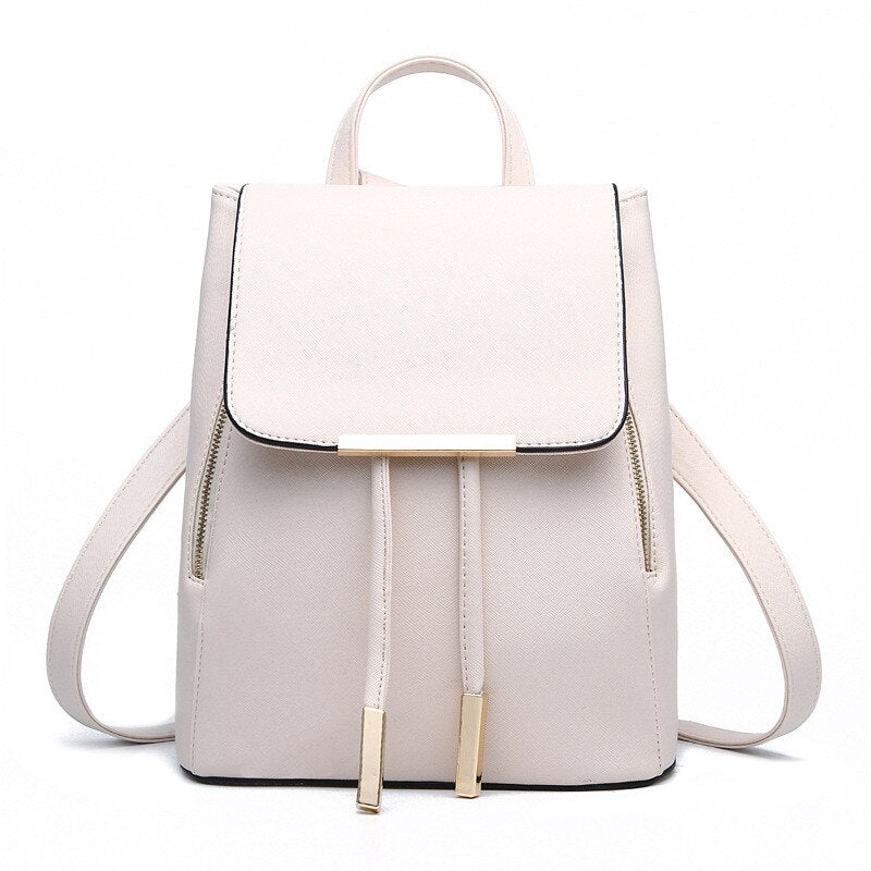 YINGPEI Leather Bagpack Women Laptop Travel Fashion School Bags for Teenagers and Girls Hand Backpack Leisure High Quality