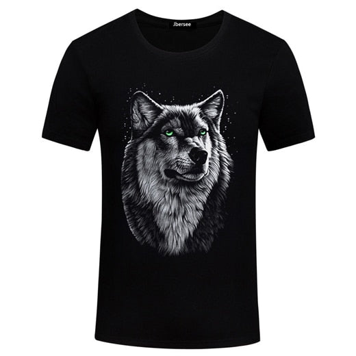 T- Shirt Men- One Piece Summer Men T-shirts, Tee Shirt Cotton Casual Men, T-shirt Short Sleeve 3D, T Shirt for Men Wolf Men T-shirt home