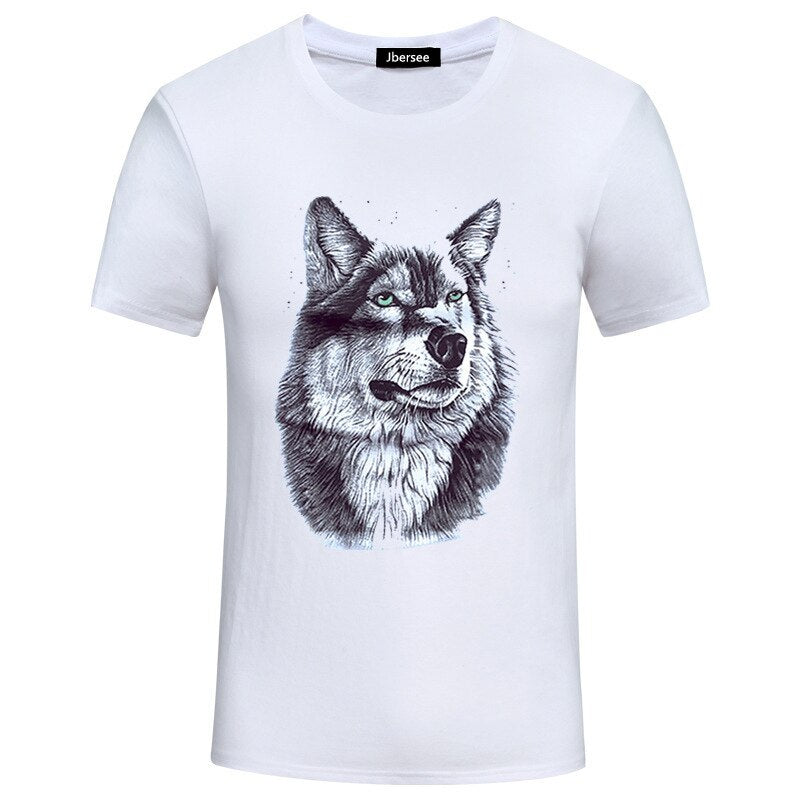 T- Shirt Men- One Piece Summer Men T-shirts, Tee Shirt Cotton Casual Men, T-shirt Short Sleeve 3D, T Shirt for Men Wolf Men T-shirt home