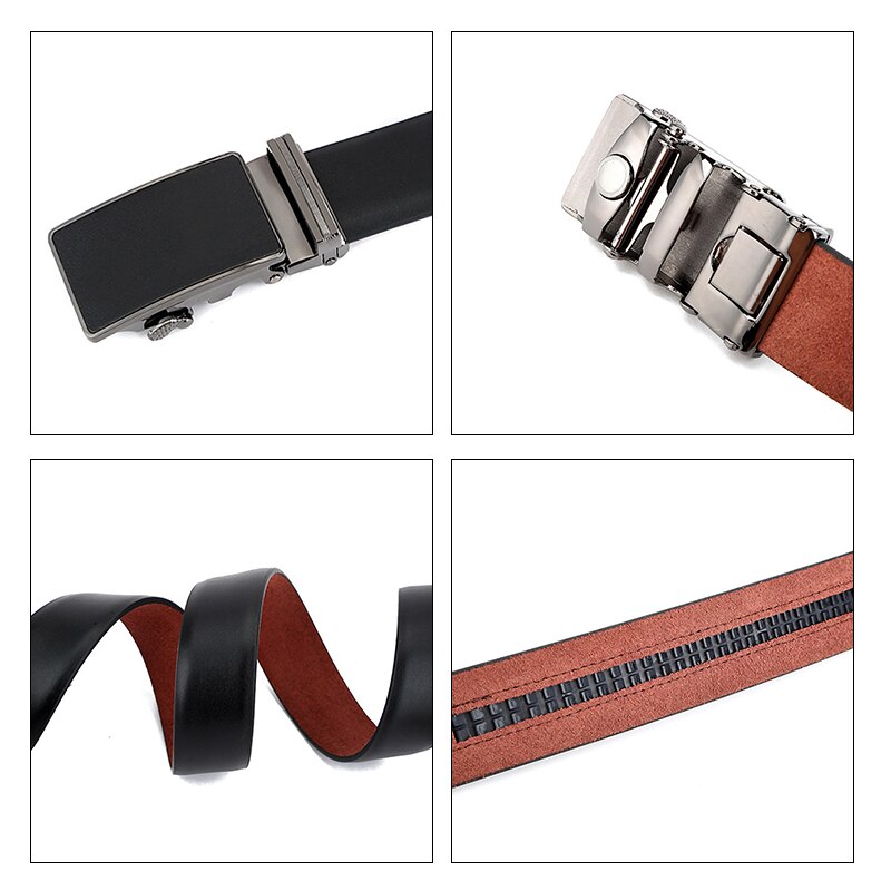 Maikun Men&#39;s Belts for Men Belt Vintage Style Genuine Leather Male Belt High Quality Automatic Buckle