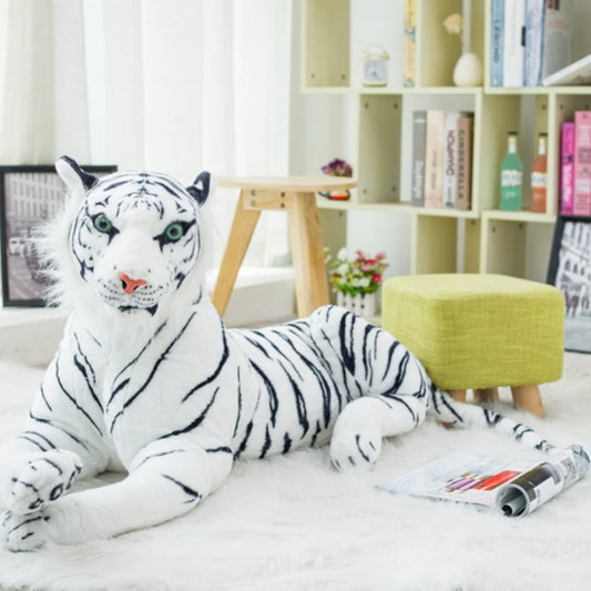 30-120CM High Quality Giant White Tiger Stuffed Toy Baby Lovely Big Size Tiger Plush Doll Soft Pillow Children Christmas Gift