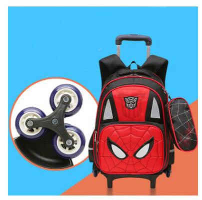 kids Rolling bags for boys Student trolley backpack Book bag Wheeled backpack for school bags with wheels travel trolley Mochila