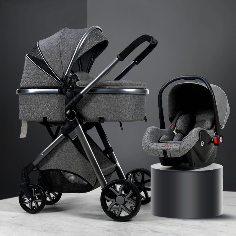 2022 New Baby Stroller High Landscape Baby Cart Can Sit Can Lie Bassinet Portable Pushchair Infant Carrier Free Shipping
