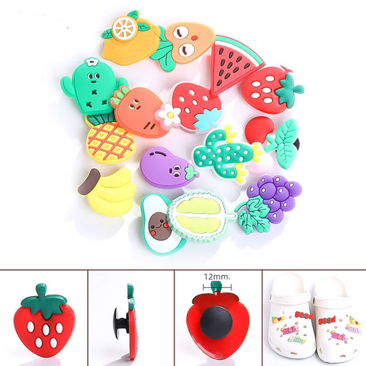 Shoe Charms Decoration Buckle carton chocolate ice cream fruit acrylic M JIBZ DIY combiation for croc friend gift 10pcs/set