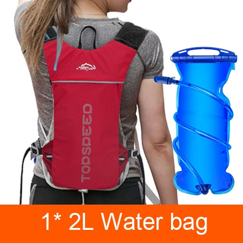 Trail Running Backpack 5L Ultra Running Hydration Vest Pack Marathon Running Bike Rucksack bag 500ml Soft Flask Bottle Water Bag