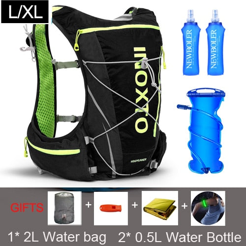 8L Running Hydration Vest Backpack Men Women Outdoor Sport Bags Trail Marathon Jogging Hiking Backpack option  Water Bag Flask