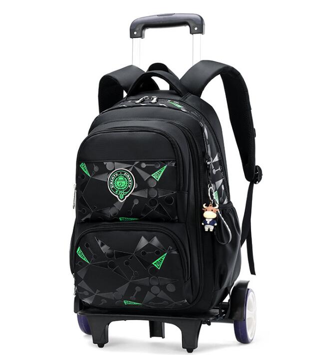 School backpack bag with wheels  School Rolling Bags Student wheeled Backpacks for boys Children School Trolley Bag On wheels