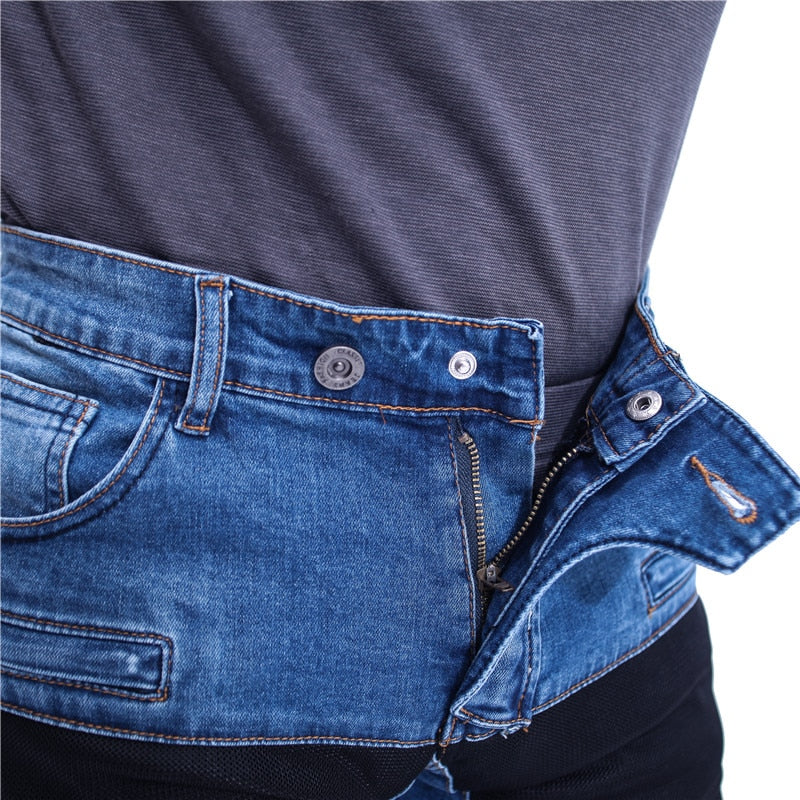 Jeans -  Jeans Leisure Motorcycle Men Off-road Outdoor Jean/cycling Summer Pants With Protect Equipment