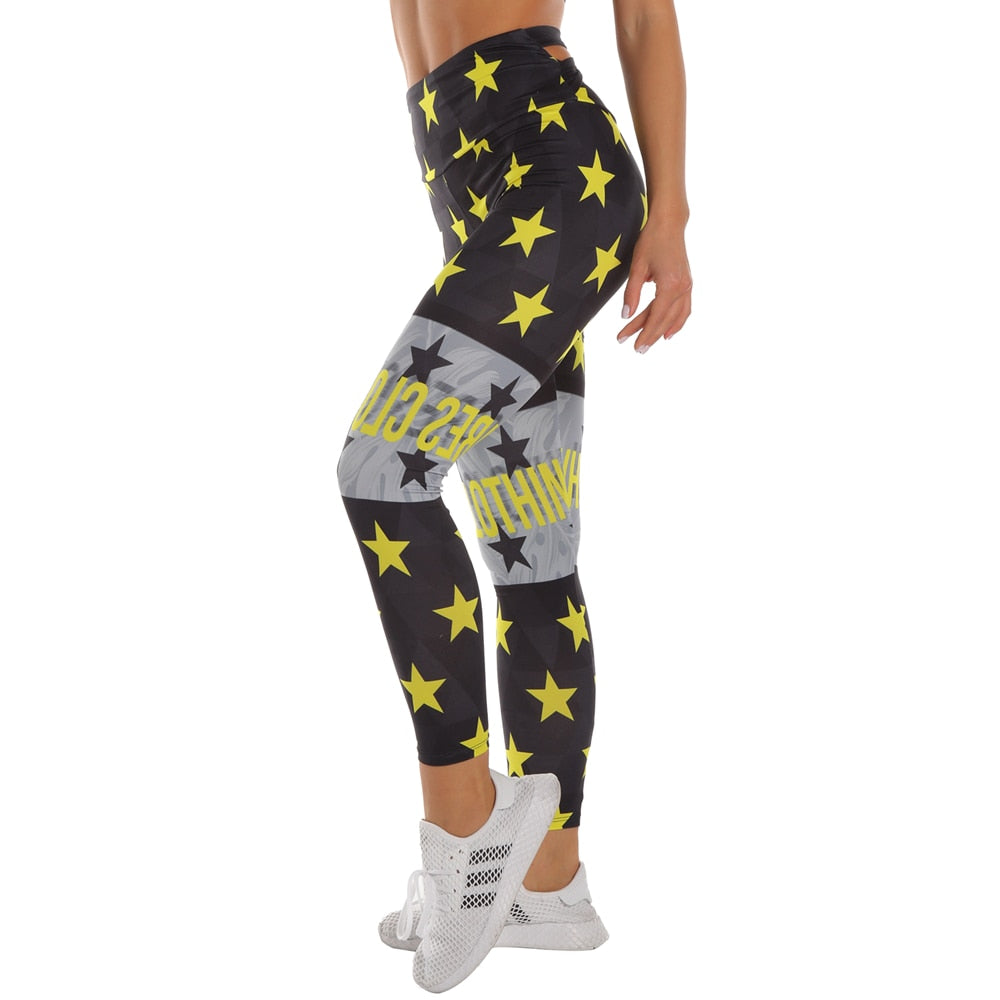 Zohra Woman Pants Workout Legging Contrast Stitching Printing Fitness Leggins High Waist Slim Legins Gym Bandage Leggings