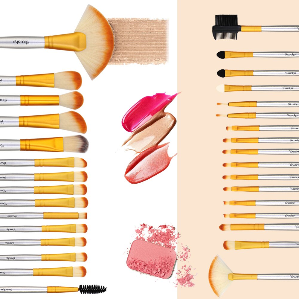 Cosmetics Makeup Brushes Set 32pcs Professional Foundation Eyeshadow Blusher Eye Lash Makeup Brushes Female Makeup Tools Beauty