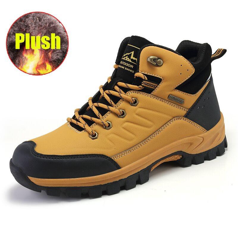 ZUNYU Winter Snow Boots Warm Plush Men&#39;s Boots Outdoor Non-slip Hiking Boots Waterproof Men&#39;s Ankle Boots Walking Boots