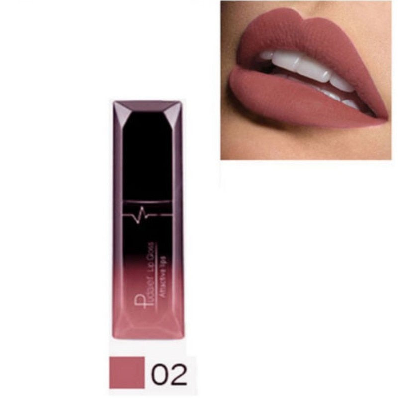 Pudaier Nude Matte Liquid Lipsticks Waterproof Long Lasting Lip Gloss Sexy Red Velvet Lip Tint Women Makeup Cosmetics Batom