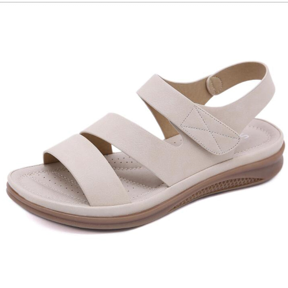 2020 Summer shoes women retro women&#39;s beach sandals round head slope comfortable lightweight sandals women&#39;s casual shoes hy710