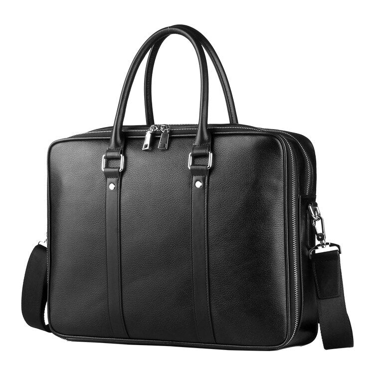 Laptop Bag 15.6 inch, Briefcase Men, Cow Leather Handbag, Large Male Tote Bags, Shoulder Bag, Crossbody Bag Men, Businessmen Bag  www.chishtismart.com