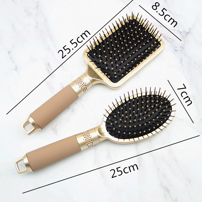 3 Styles Hair Brushes Women Airbag Massage Comb Champagne Luxury Curling Comb Detangle Brush Hair For Professional Styling Tools