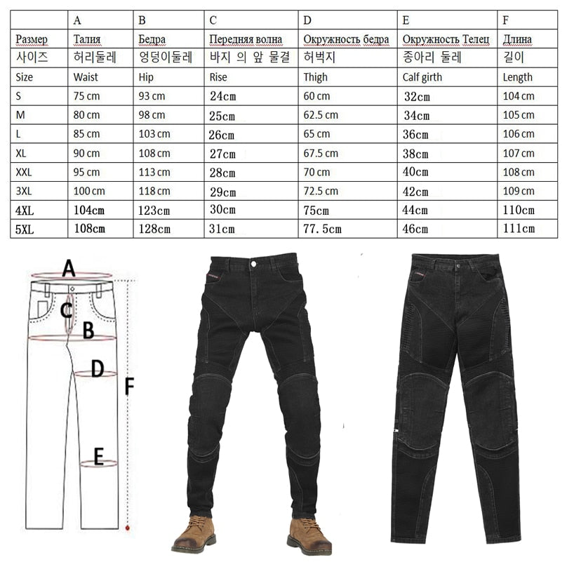 Jeans Men - Summer Mesh ventilation Motorcycle Jeans Motocross Pants Moto Jeans Breathable Small foot circumference