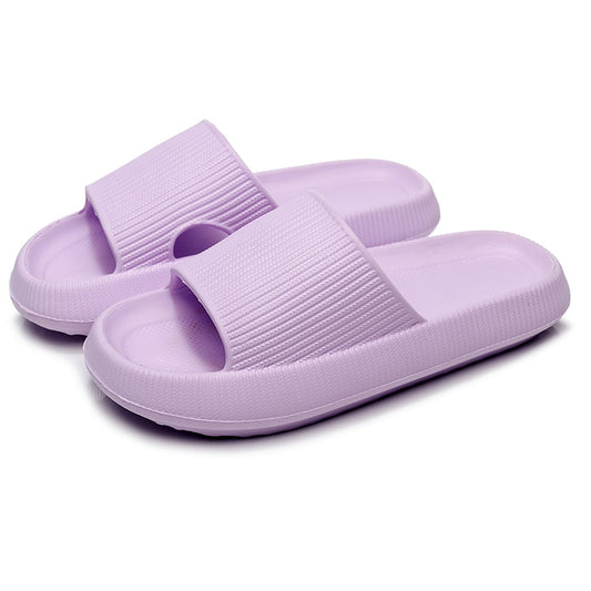 Women Thick Platform Cloud Slippers Summer Beach Eva Soft Sole Slide Sandals Leisure Men Ladies Indoor Bathroom Anti-slip Shoes