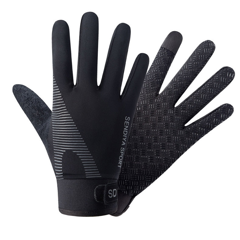 Cycling Breathable Non-Slip  Touchscreen Gloves Outdoor Mountaineering Climbing Fitness Sun Proof Ultra-thin Fabric Bike Gloves