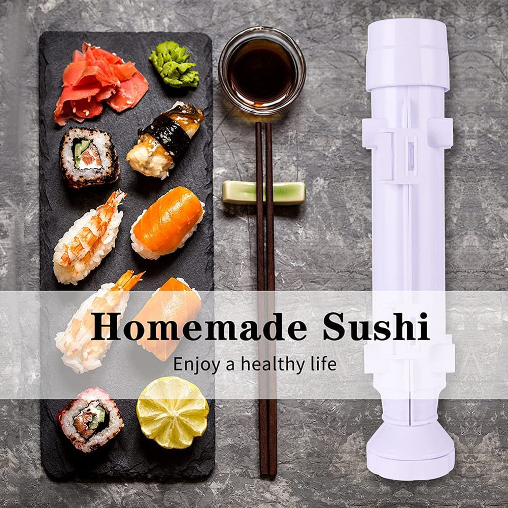 Quick Diy Sushi Maker Set Machine Rice Mold Bazooka Roller Kit Vegetable Meat Rolling Tool DIY Kitchen Tools Gadgets Accessories