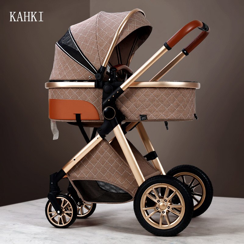 2022 New Baby Stroller High Landscape Baby Cart Can Sit Can Lie Bassinet Portable Pushchair Infant Carrier Free Shipping