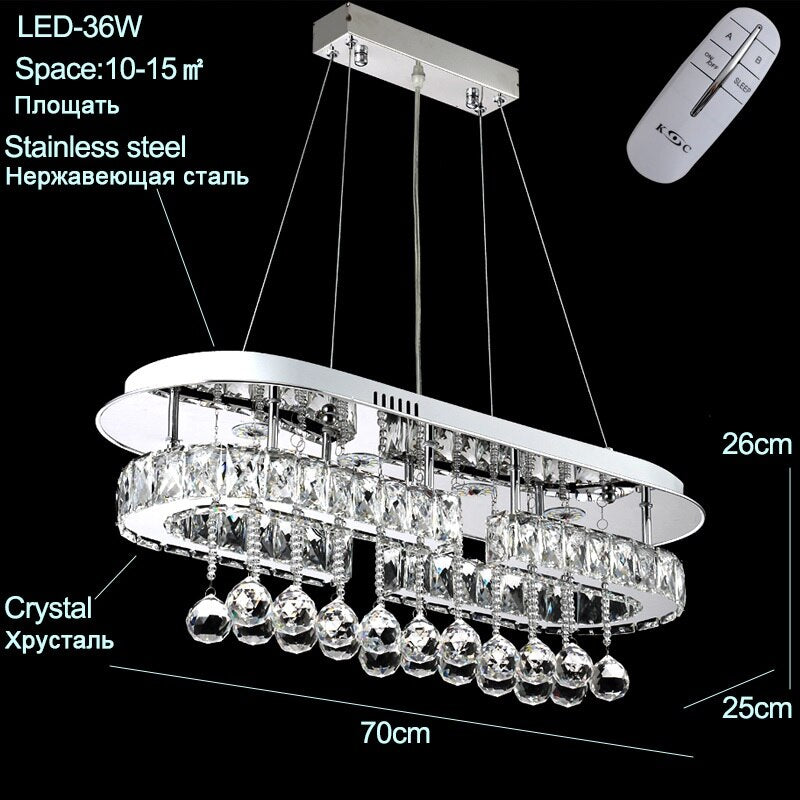 Led crystal ceiling lights dining room luxury silver ceiling light living room led Ceiling Lamps bedroom crystal Fixture kitchen