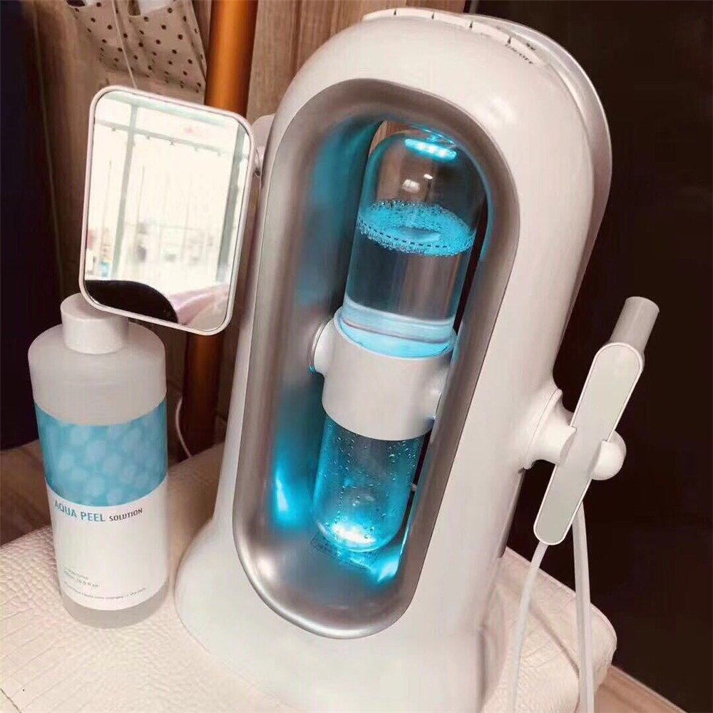 Hot selling aqua peel hydrodermabrasio facial beauty machine with 6 colors phototherapy light for facial deep cleaning