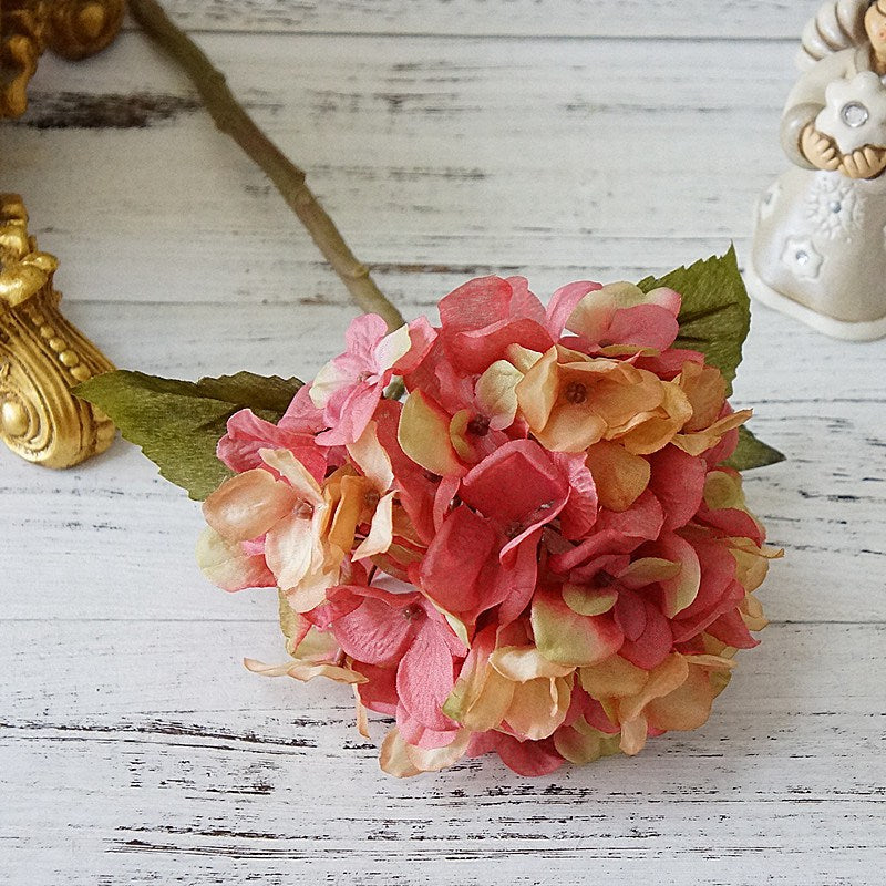 1 Bundle Silk Hydrangea Autumn Vase for Home Decor Christmas Decorative Wedding Bridal Bouquet Wall Set Artificial Flowers Cheap