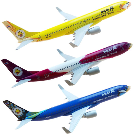 16cm Nok Air Thailand Thai Nok Boeing 737 B737 Airlines Plane Model Alloy Metal Diecast Model Airplanes Aircraft Collection Gift