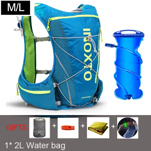 8L Running Hydration Vest Backpack Men Women Outdoor Sport Bags Trail Marathon Jogging Hiking Backpack option  Water Bag Flask