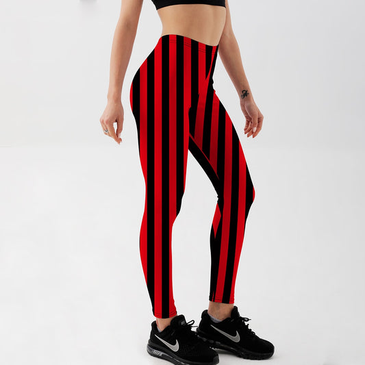 HOT Sexy Fashion Hot Pirate Leggins Pants Digital Printing BEETLEJUICE RED LEGGINGS For Women