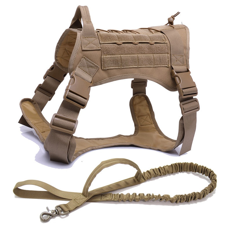 Tactical Dog Harness Pet Training Vest Dog Harness And Leash Set For Small Medium Big Dogs