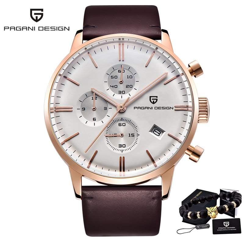 2022 New PAGANI DESIGN Brand Luxury Watches For Men Automatic Date Watch Waterproof Chronograph VK67 Movement Relogio Masculino