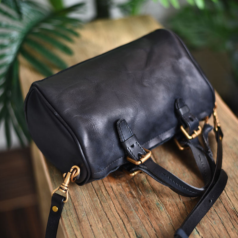 PNDME literary vintage genuine leather ladies small handbag fashion casual cowhide women&#39;s weekend party shoulder messenger bags