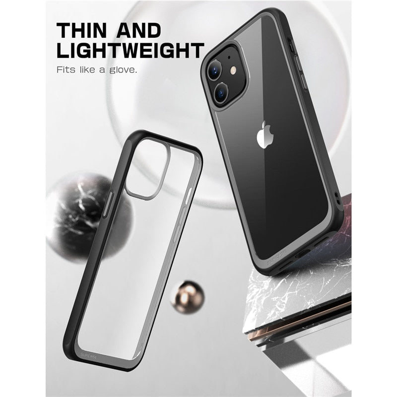 For iPhone 12 Case/12 Pro Case 6.1&quot; (2020 Release) SUPCASE UB Style Premium Hybrid Protective Bumper Case Clear Back Cover Caso