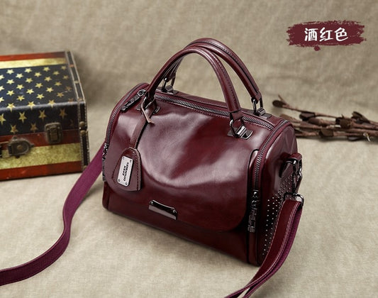 Vintage Bag Women&#39;s Leather Handbags 2022 Crossbody Bags For Woman Fashion Shoulder Retro Ladies Black Hand Sling Bolsos XD03