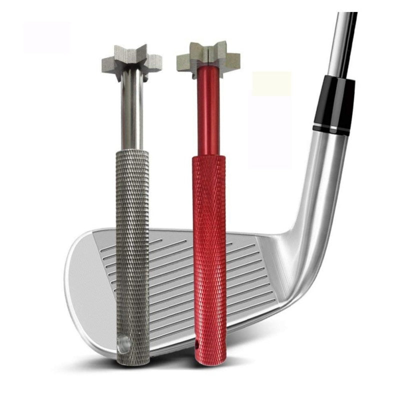 Golf Sharpener Golf Club Slotted Sharpening Tool Golf Sharpener Head Powerful Wedge Cleaning Tool
