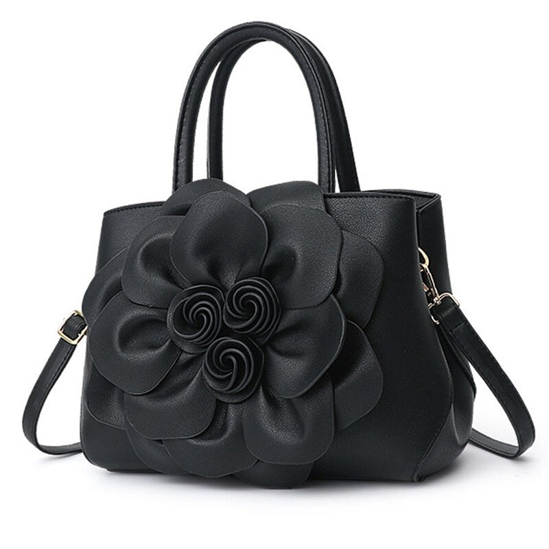 Elegant Women Handbags, Tote Bag, Three-Dimensional Flower Shoulder Designer Bag, Ladies Messenger Crossbody Bag, Party Purse Bolsa Feminina  www.chishtismart.com