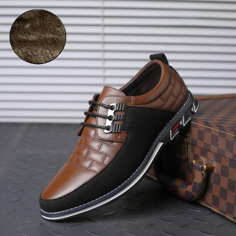 Autumn Genuine Leather Mens Walking Shoes Breathable Male Sneakers Lace-up Oxfords Dress Business Formal Wedding Party Big Size