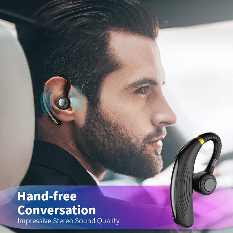 Blutooth Earphone Wireless Stereo HD Mic Headphones Bluetooth Hands In Car Kit With Microphone For iPhone Samsung Huawei Phone