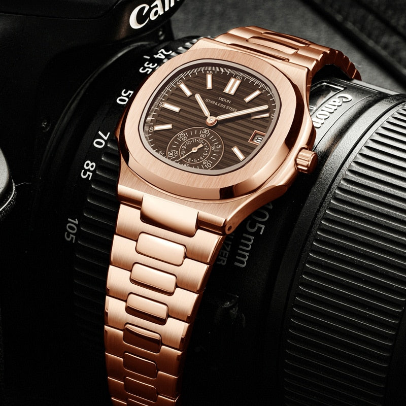 DIDUN brand Japanese movement all-steel business men&#39;s quartz watch fashion luxury new men&#39;s watch